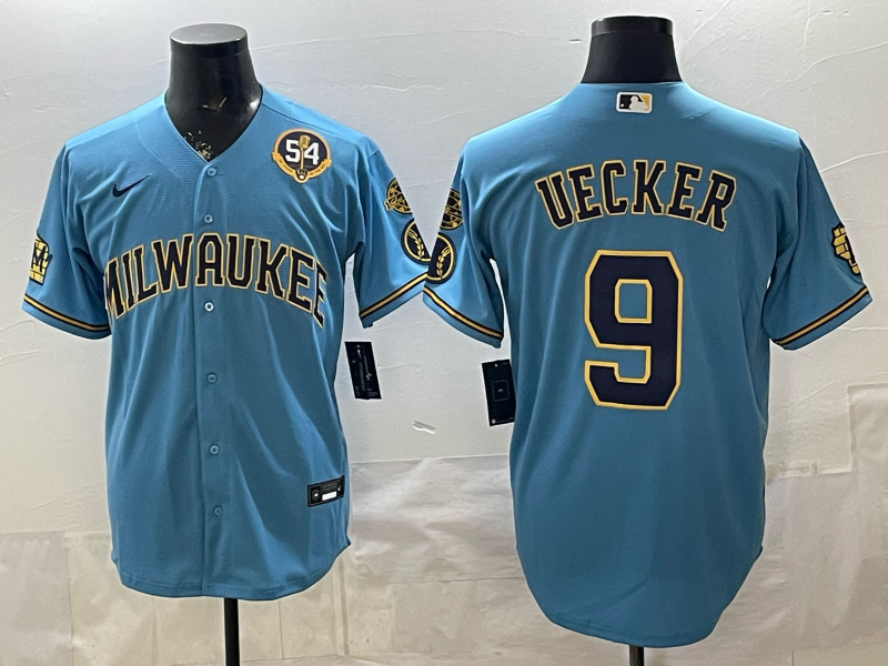 Men 2026 Milwaukee Brewers #9 Uecker blue Game Nike MLB Jersey 0403002